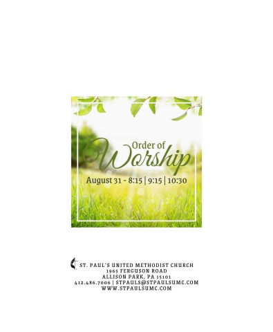 Worship Guide 8.31.25