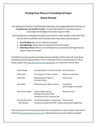 Grace Groups 2026