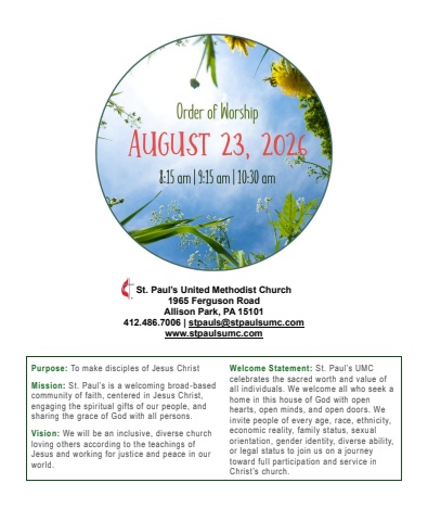 Worship Guide 8.23.26