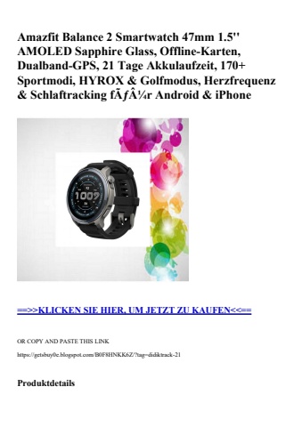 5823 amazfit balance 2 smartwatch 47mm 1