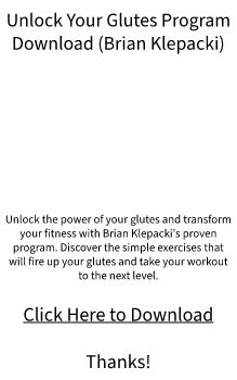 PDF eBook Download - Unlock Your Glutes by Brian Klepacki (Free Preview Available)?