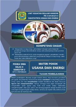 UKBM FISIKA KD-3.9 Dahsyatnya Usaha dan Energi 2020_Lucid