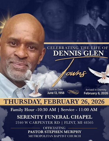 Mr Dennis Towns Homegoing Celebration Program