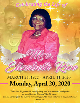 Mrs. Rice Memorial Program