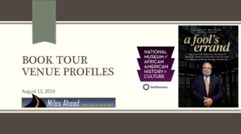 MAE NMAAHC A Fools Errand Book Tour Venue Profiles as of 8.13.19