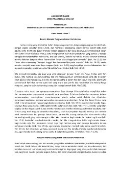 ANGGARAN DASAR ORDO FRANSISKAN SEKULAR