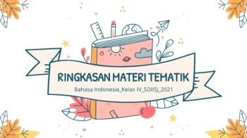 RINGKASAN MATERI TEMATIK