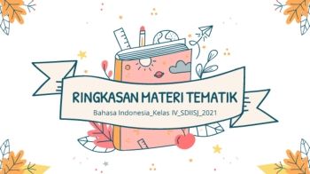 RINGKASAN MATERI TEMATIK