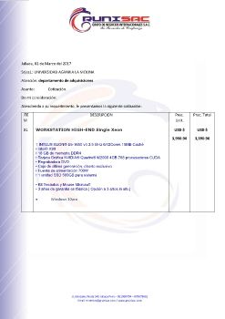 COT-104 Univ. La Molina