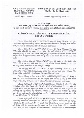 210- quyet dinh ban hanh quy che chi tieu bo nam 2025 cua trung tam phuc vu hanh chinh congv2