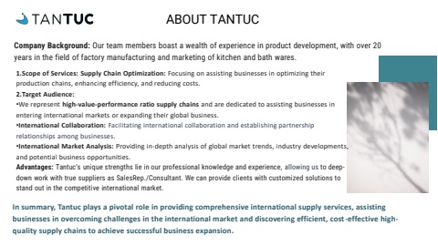 Tantuc company Presentation
