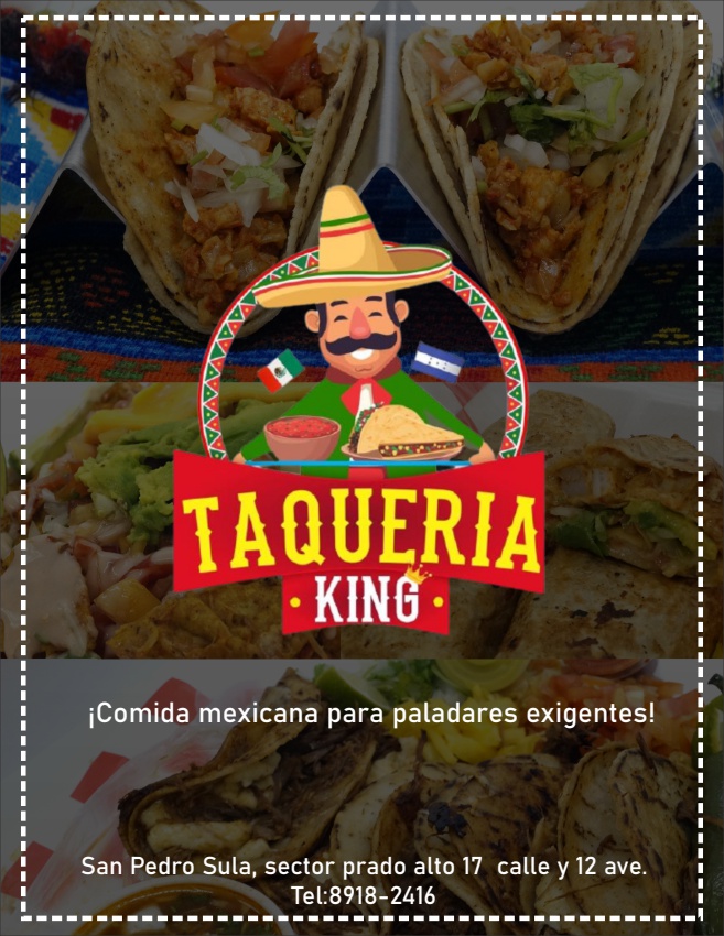 MENU TAQUERIA KING