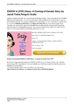 EBOOK in [PDF] Sissy: A Coming-of-Gender Story by Jacob Tobia,Penguin Audio