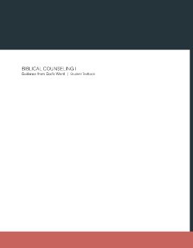 Biblical Counseling I