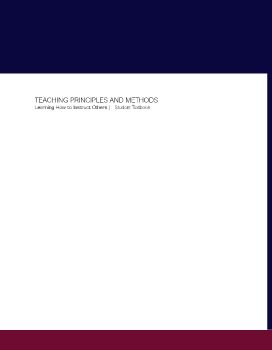 Teaching Principles and Methods