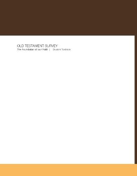 Old Testament Survey