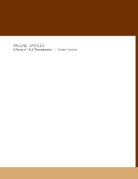 Pauline Epistles - 1 & 2 Thessalonians 