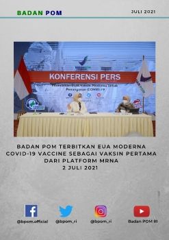 Badan POM Terbitkan EUA Moderna COVID-19 Vaccine Sebagai Vaksin Pertama dari Platform mRNA