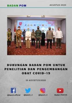 Penyerahan laporan hasil uji klinik obat kombinasi baru untuk COVID-19 hasil kerja sama TNI AD, BIN dan Universitas Airlangga (UNAIR) 
