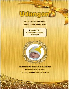 desain undangan aqiqah