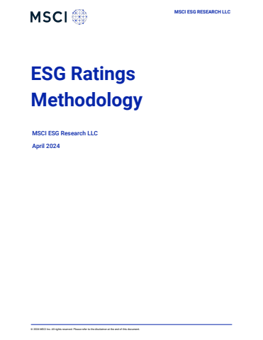 ESG Rating Methdology