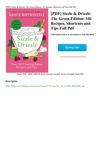 [pdf] sizzle & drizzle the green edition 101 recipes  shortcuts and tips full pdf
