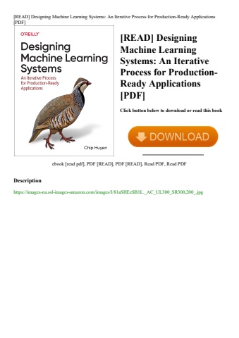 [read] designing machine learning systems an iterative process for production-ready applications [pd