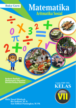 Buku Guru - Aritmatika Sosial Berbasis RME Bernilai Budaya Banten untuk Mengembangkan Kemampuan Literasi Matematis
