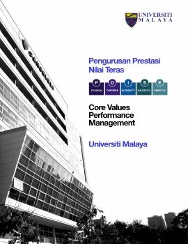 Pengurusan Prestasi Nilai Teras POISE UM