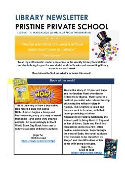 PPS LIBRARY NEWSLETTER ISSUE 1