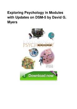 Exploring Psychology in Modules with Updates on DSM-5 by David G. Myers