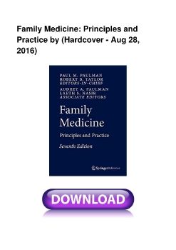 Family Medicine: Principles and Practice by (Hardcover - Aug 28, 2016)