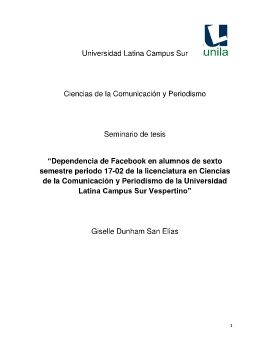 Uso de Facebook en jovenes de 6to semestre de comunicacion de la UNILA