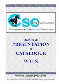 PRESENTATION + CATALOGUE CSC