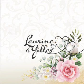 Wedding Card Laurine and Gilles