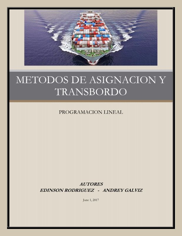 METODOS DE ASIGNACION Y TRANSBORDO