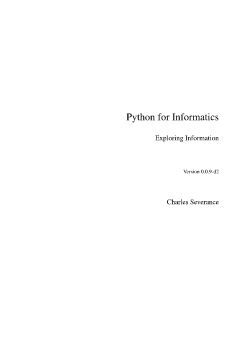 Python For Informatics