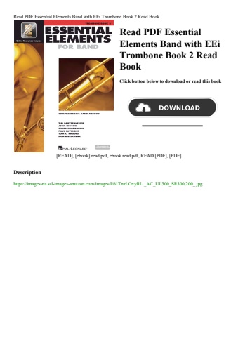 read pdf essential elements band with eei trombone book 2 read book