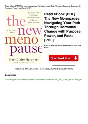 read ebook [pdf] the new menopause navigating your path through hormonal change with purpose  power
