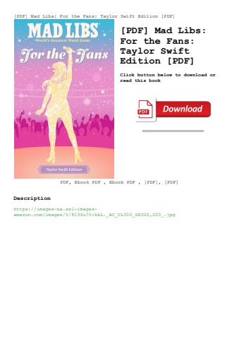 [pdf] mad libs for the fans taylor swift edition [pdf]