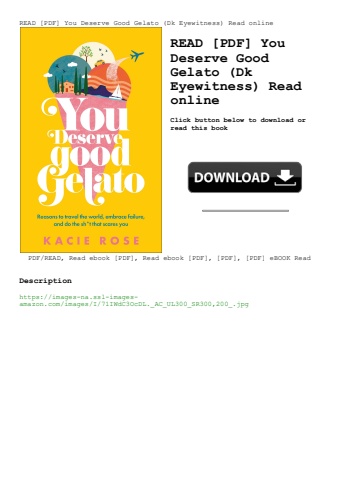 read [pdf] you deserve good gelato (dk eyewitness) read online