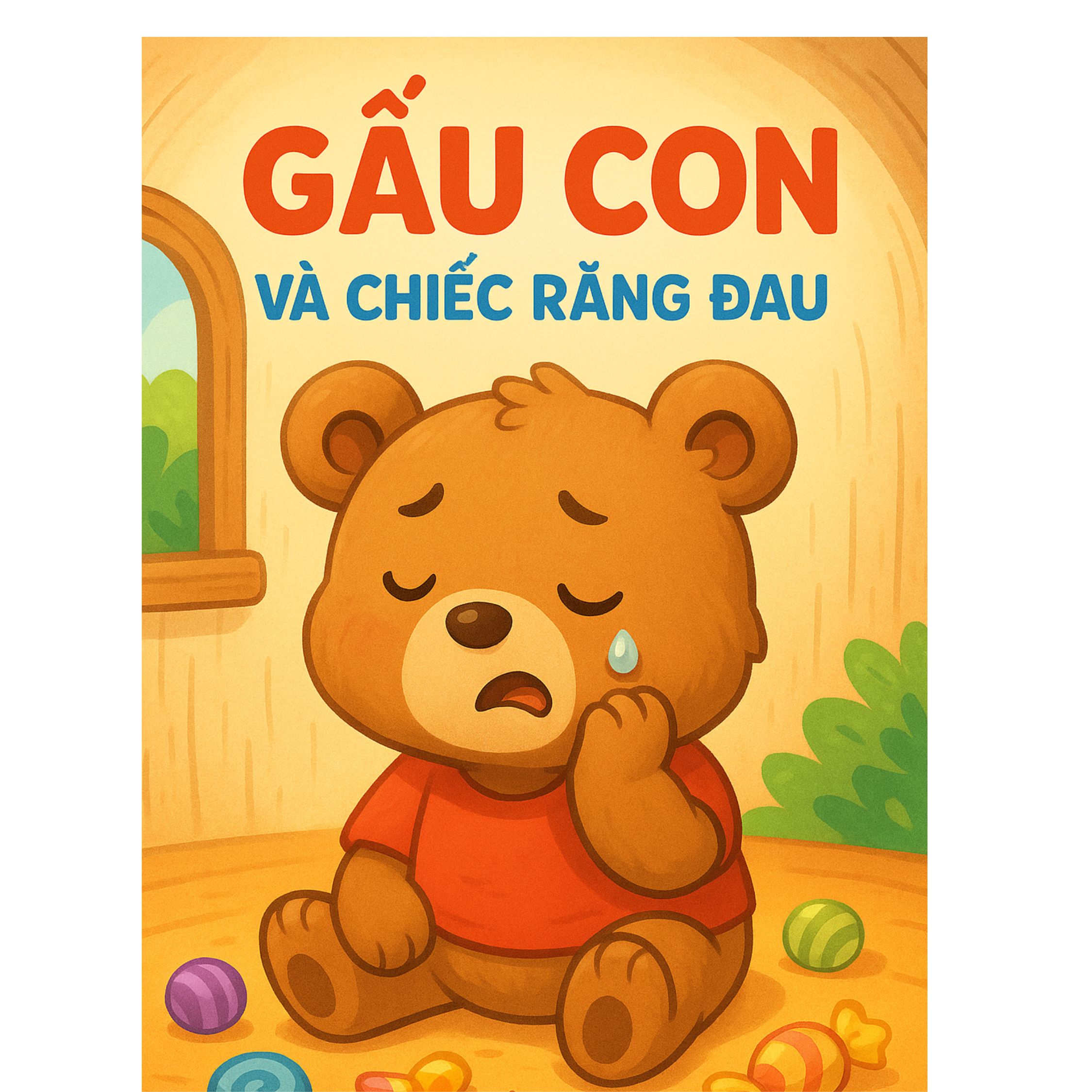 gấu con và chiếc răng đau
