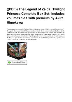 ((PDF)) The Legend of Zelda: Twilight Princess Complete Box Set: Includes volumes 1-11 with premium by Akira Himekawa