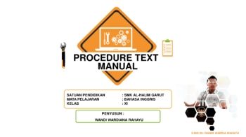 PROCEDURE TEXT