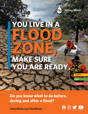 Valley Water Flood Awareness Mailer 2023
