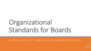 Organizational Standards for Boards