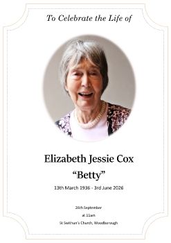 Betty Church Service