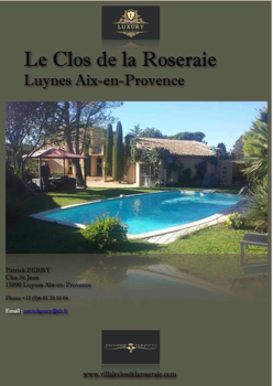 Villa Le Clos dee la Roseraie 2020