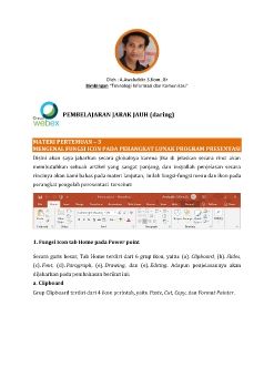 Materi Pertemuan4 - Fungsi Icon Tab Home