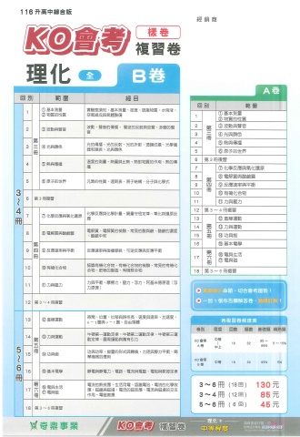 115奇鼎KO會考 A 理化